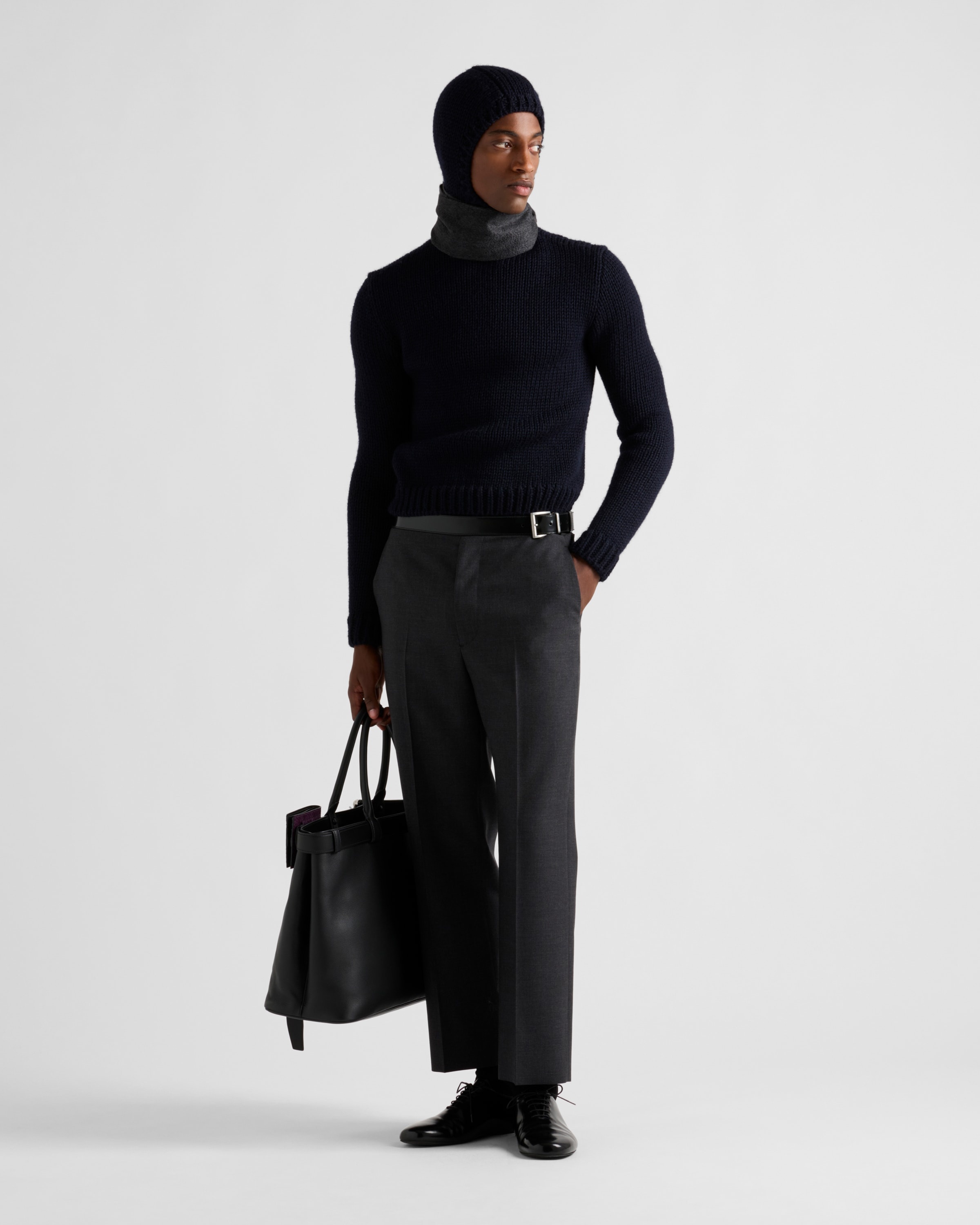 Wool hooded sweater - 2