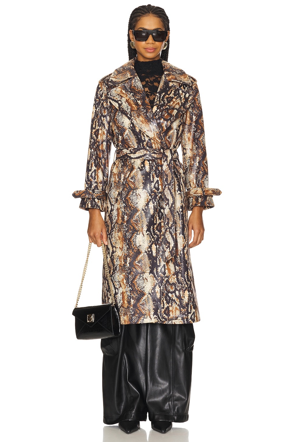 Nevada Drapey Mid Length Trench Coat - 2