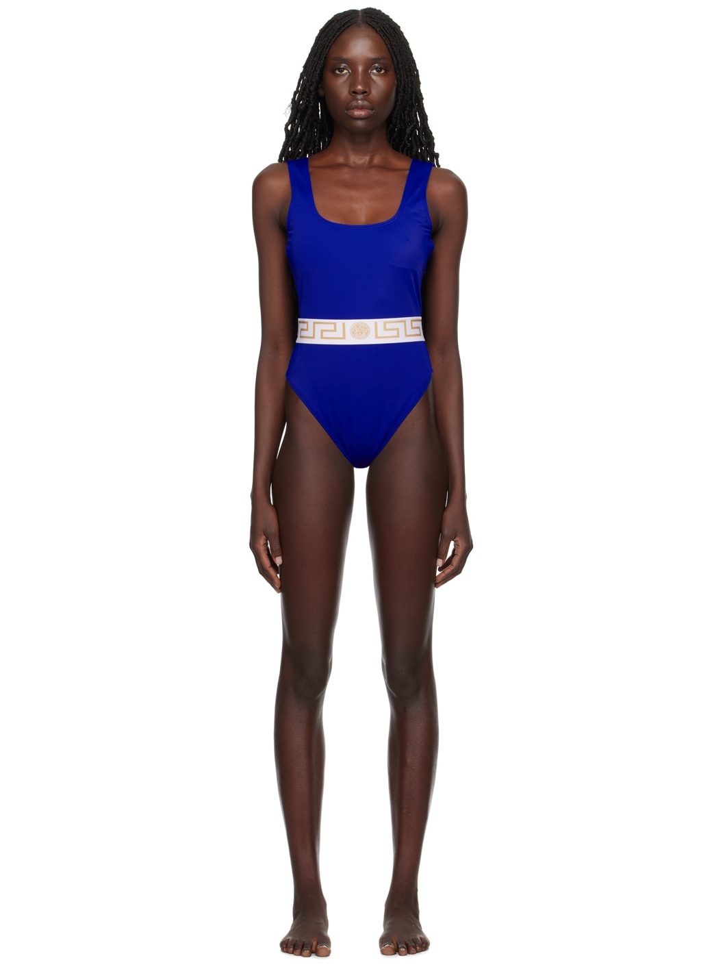 Blue Greca Swimsuit - 1