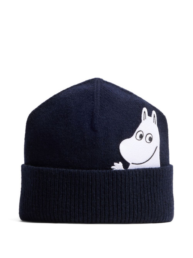 x Moomin ribbed beanie hat 1