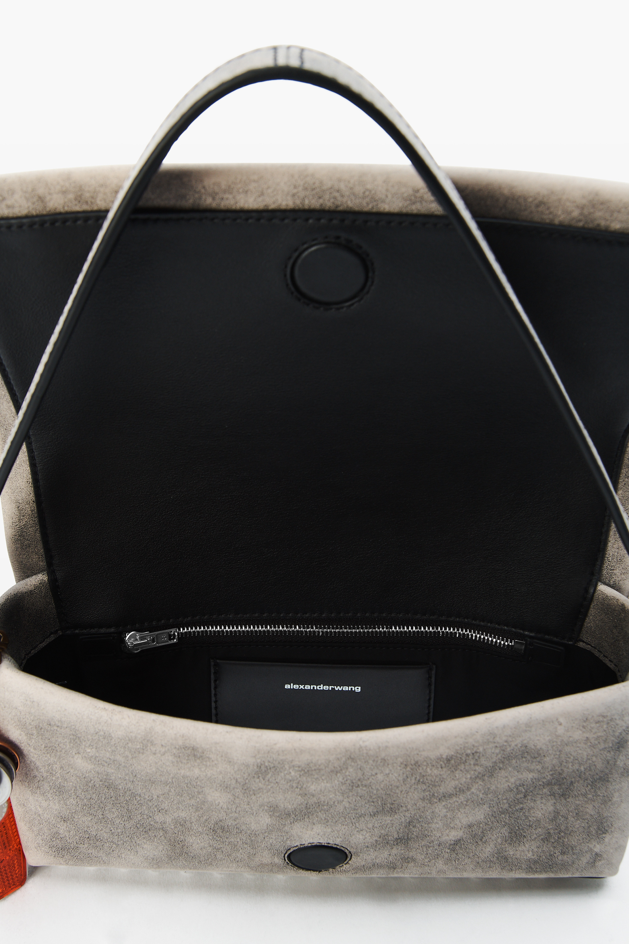 Black Crackle Leather Ricco Slim Flap Bag - 3