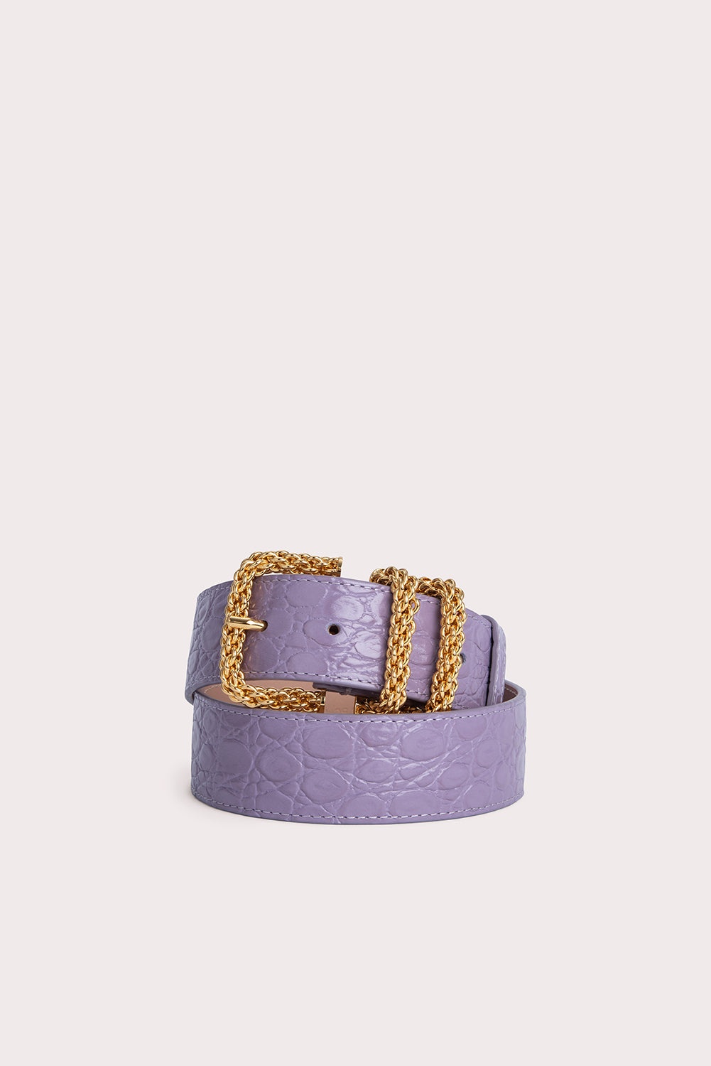Katina Purple Haze Circular Croco Embossed Leather - 1