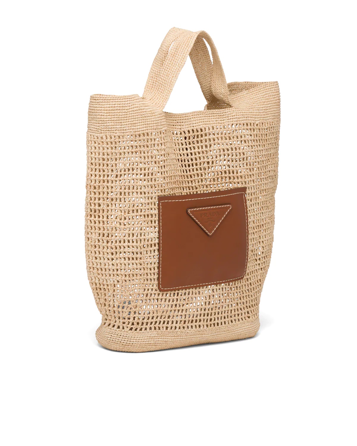 Raffia and Leather Tote - 3