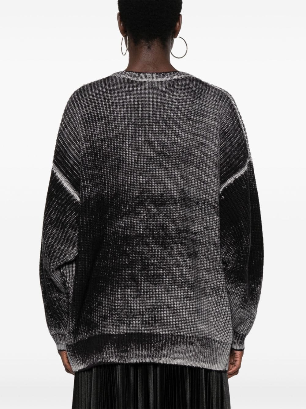 faded-effect cardigan - 4