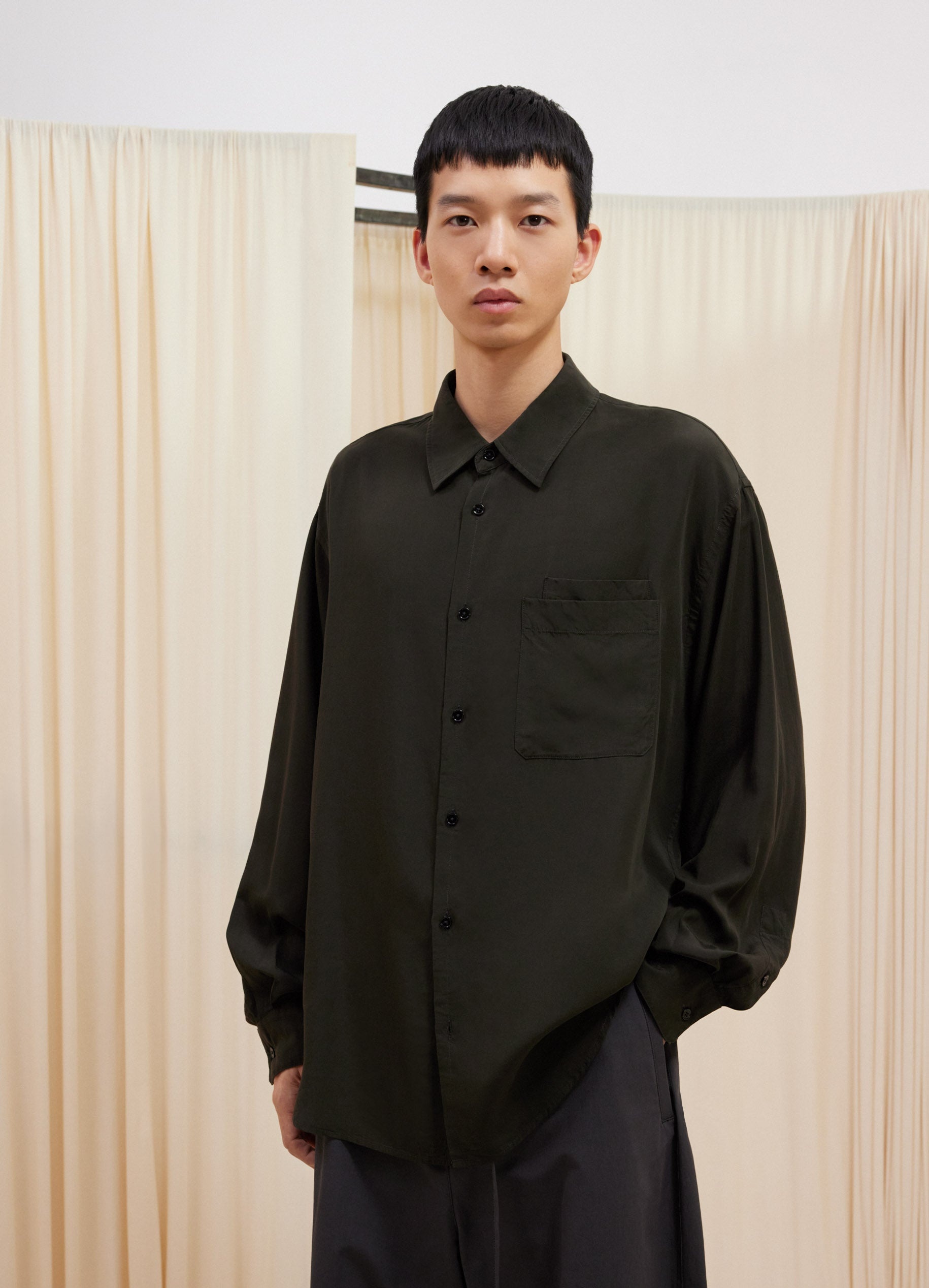 DOUBLE POCKET LS SHIRT - 2