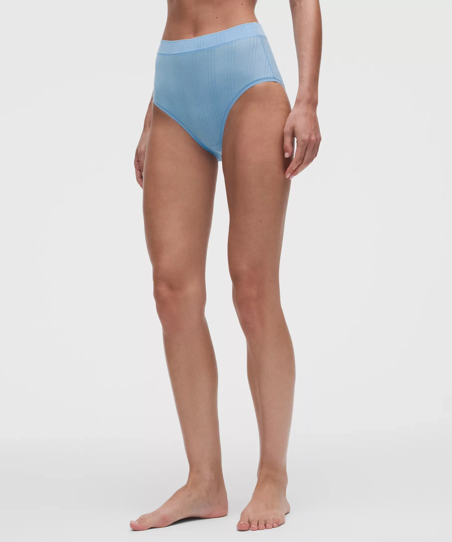 UnderEase High-Waist Ribbed Brief - 1
