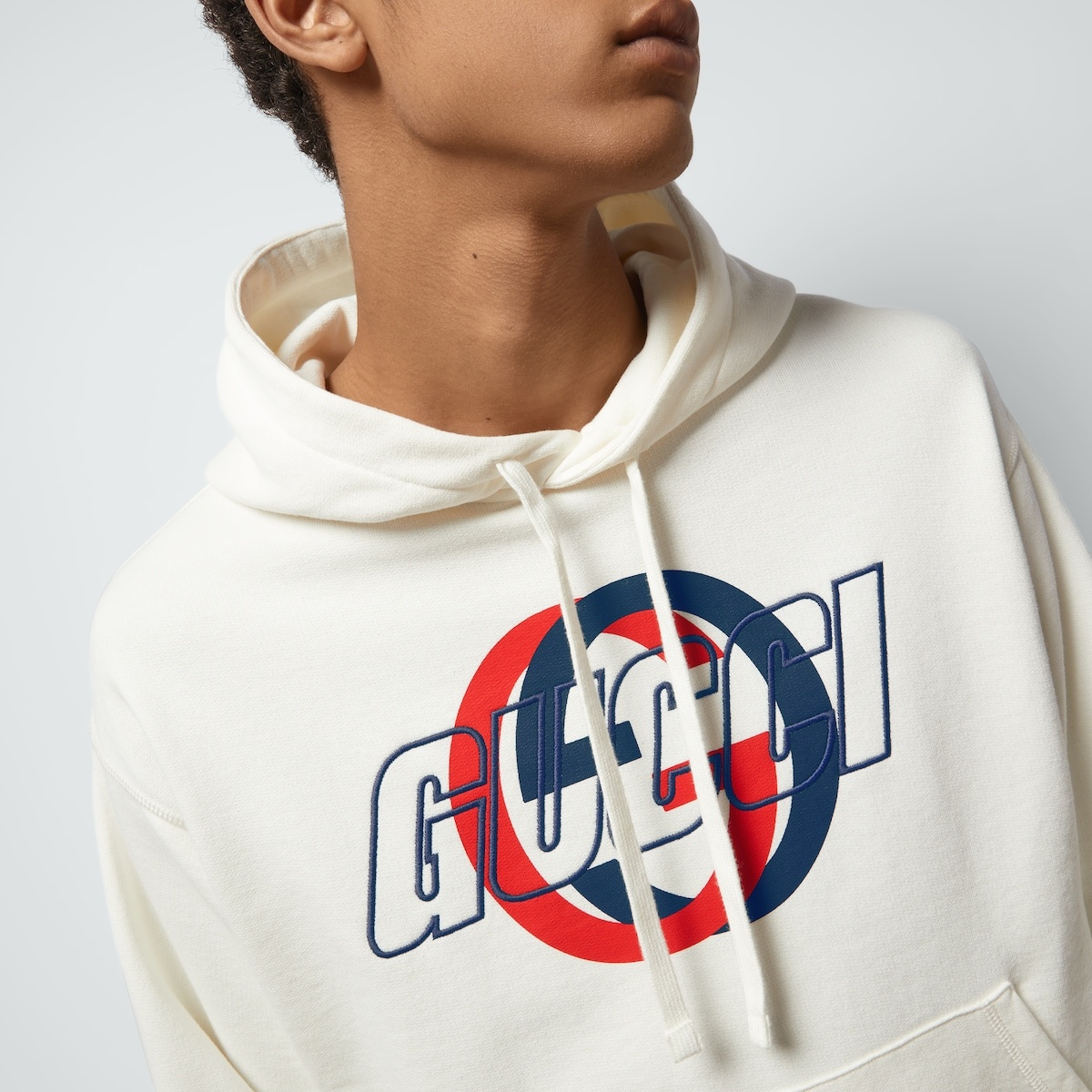 GUCCI｜HOOD/ZIP-UP (770839 XJGA2 9314) Gucci Cotton Jersey Hooded Sweatshirt 'Off White' 770839