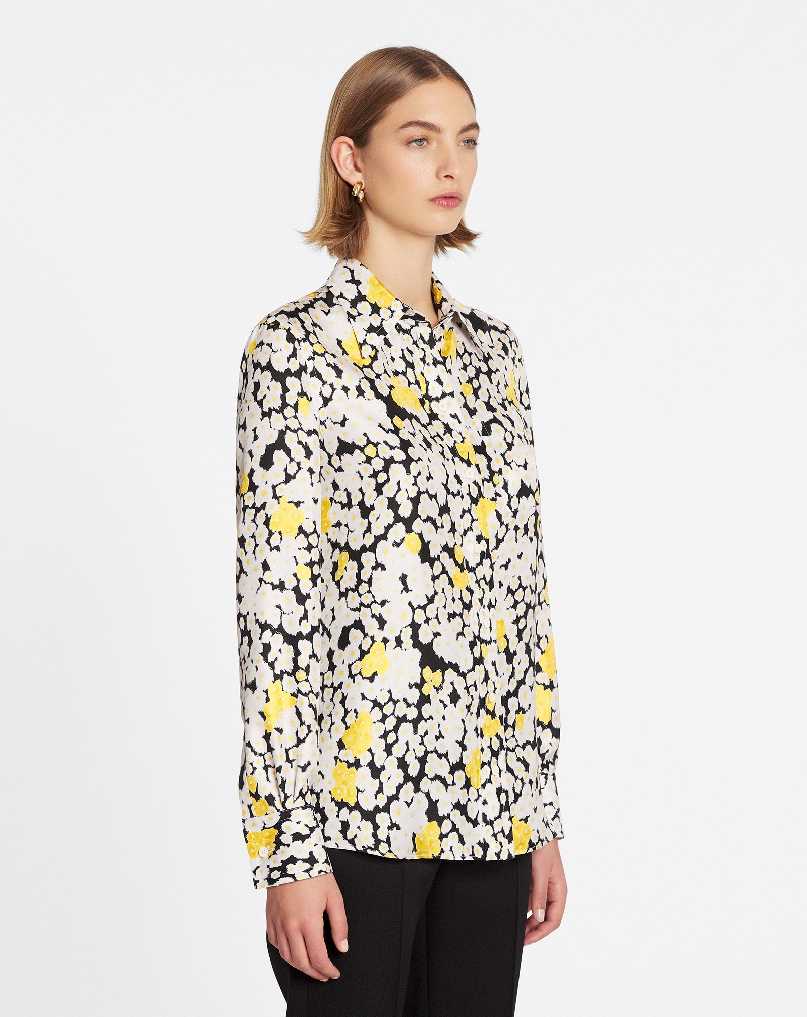 CLASSIC PRINTED SILK SHIRT - 3