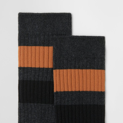 Burberry Striped Cotton Blend Socks outlook