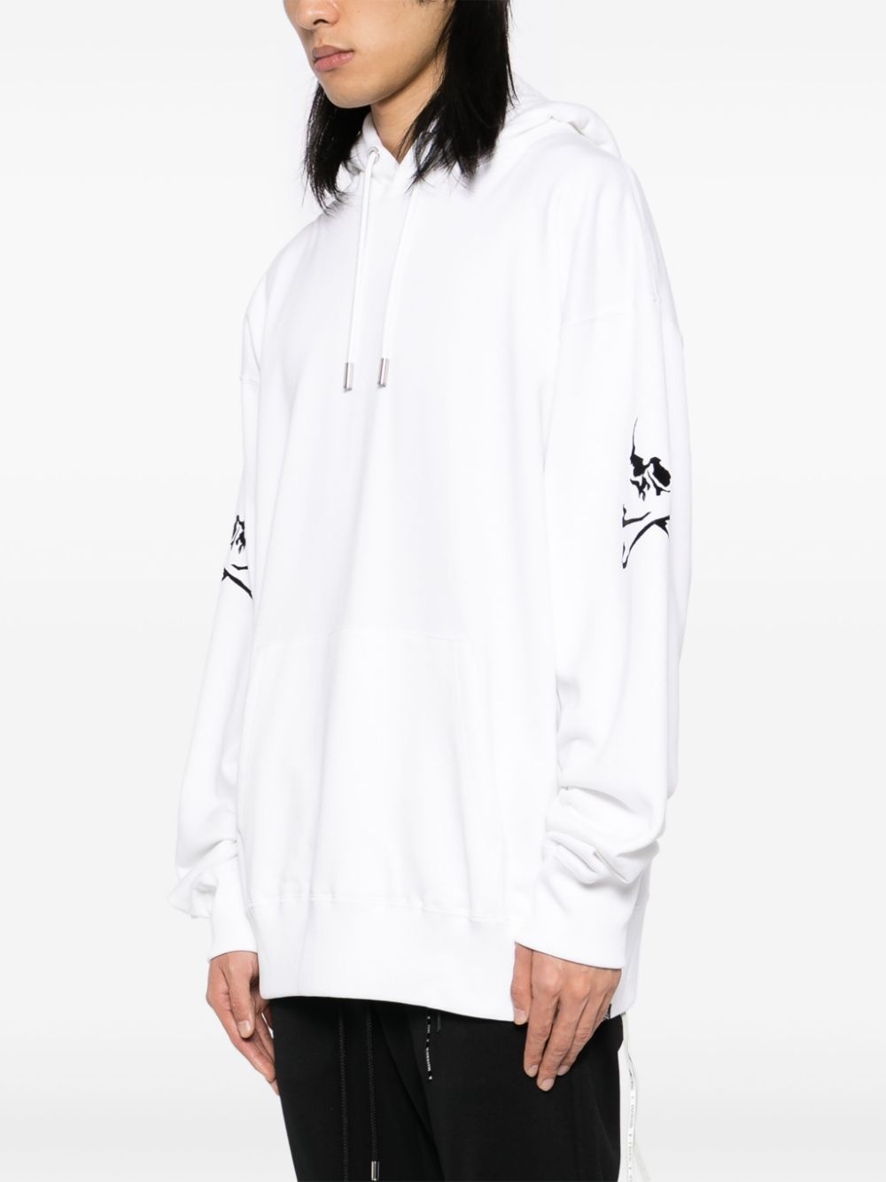 logo-embroidered hoodie - 3