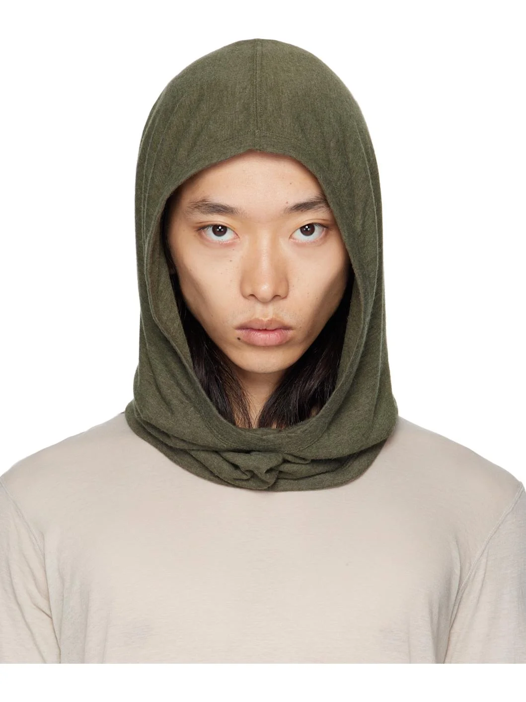 Khaki Concordians Knit Hood - 1