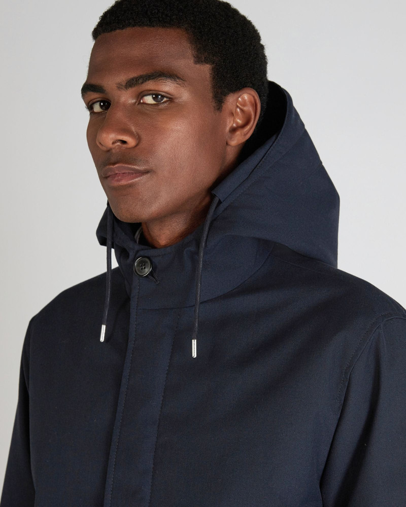 Technical fabric hooded jacket 4