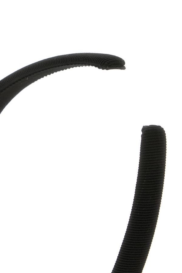 ヘアアクセサリー SALVATORE FERRAGAMO BLACK COTTON BLEND HAIR BAND Salvatore Ferragamo Black Cotton Blend Hair Band - BeyondStyle