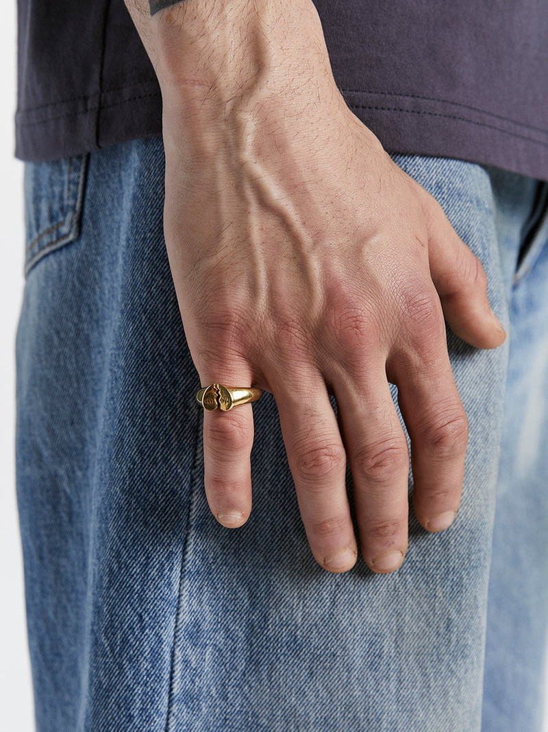 Micro Broken Heart Ring Gold - Magliano 1