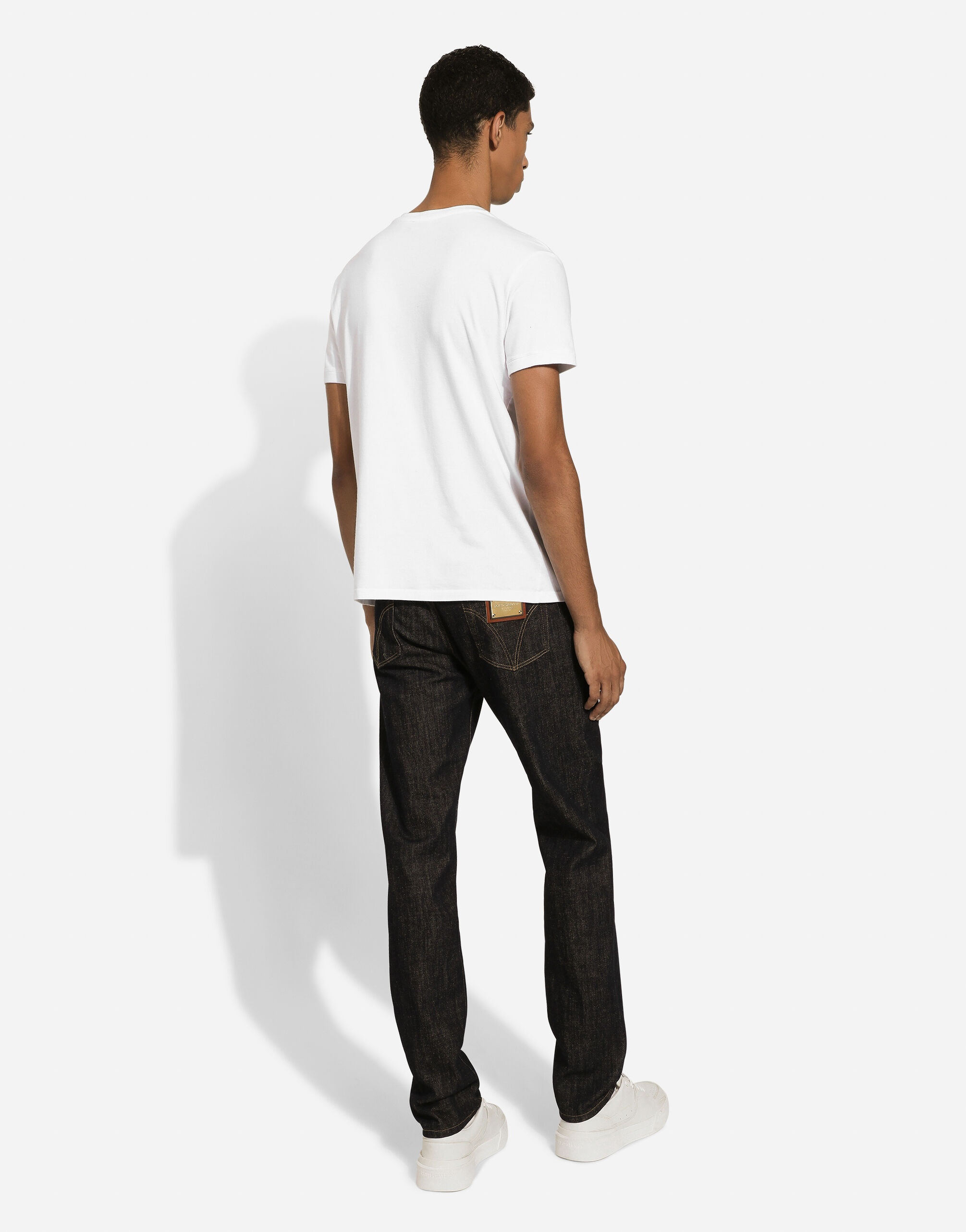 Slim-fit blue denim jeans - 3
