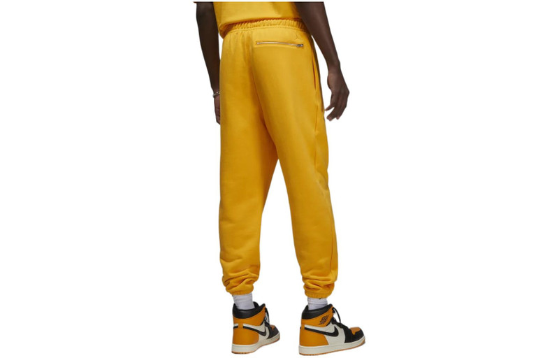 Jordan Air Jordan x Wordmark Fleece Joggers 'Yellow' FJ0697-739 outlook