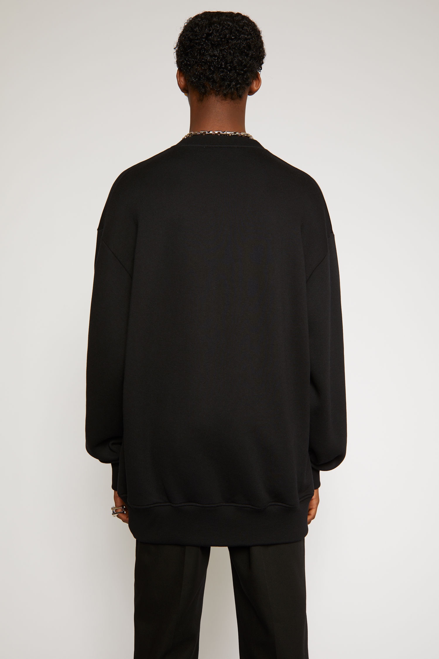 Landscape print sweatshirt black - 4