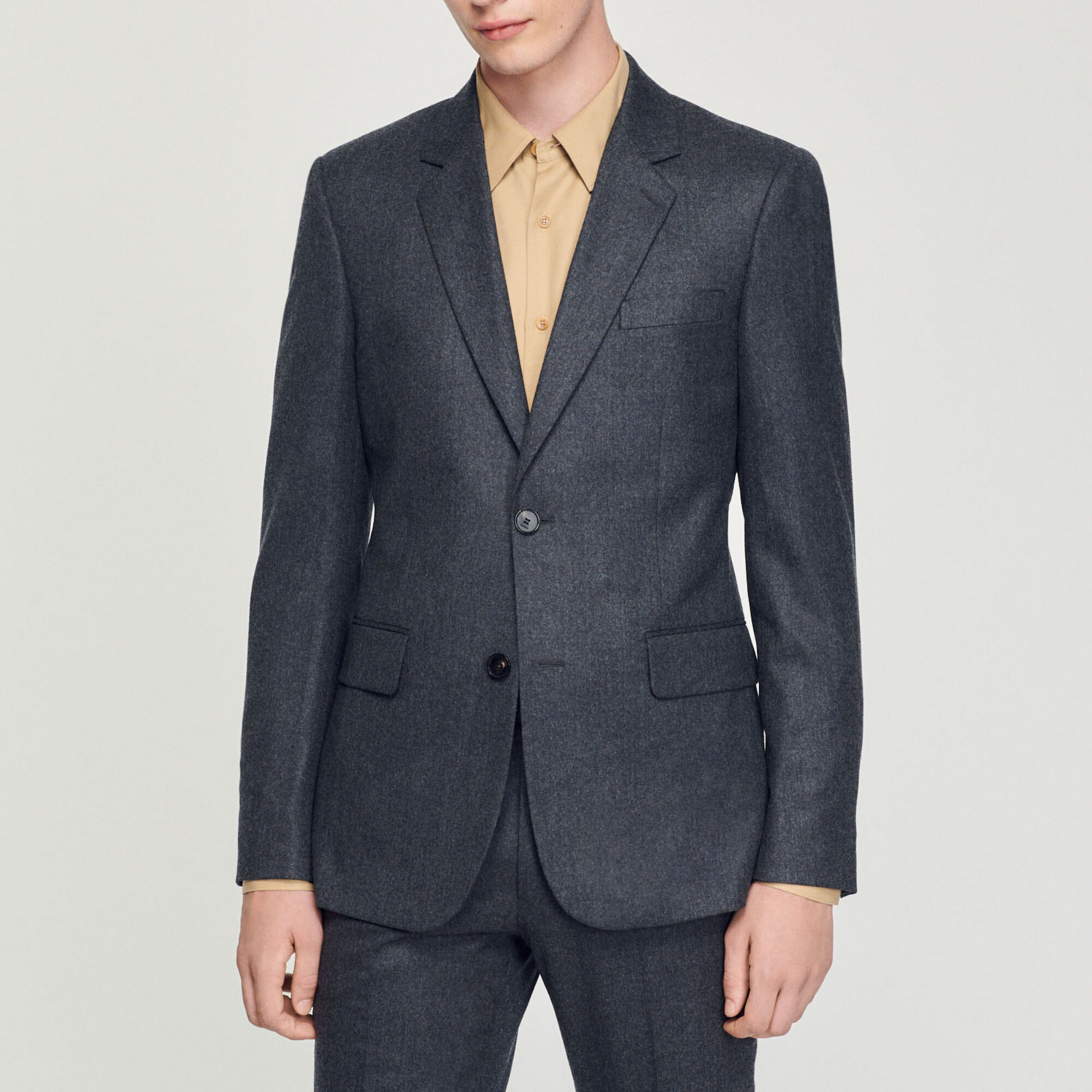 FLANNEL SUIT JACKET - 2