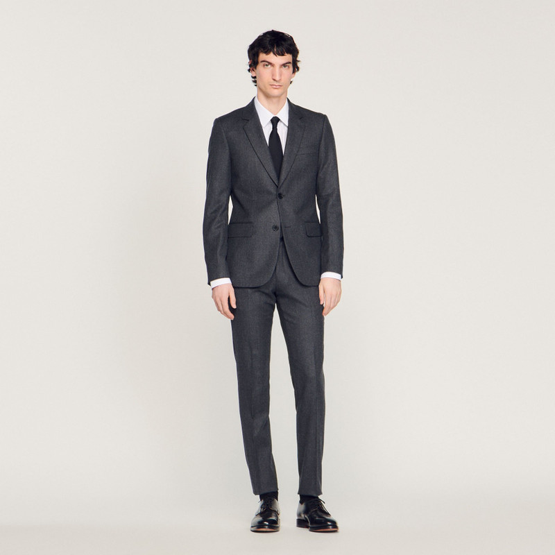 Sandro FLANNEL SUIT JACKET outlook