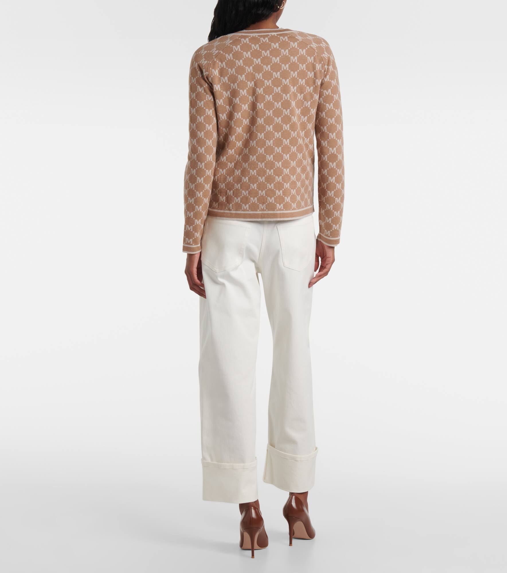 Tivoli intarsia wool and cashmere cardigan - 3
