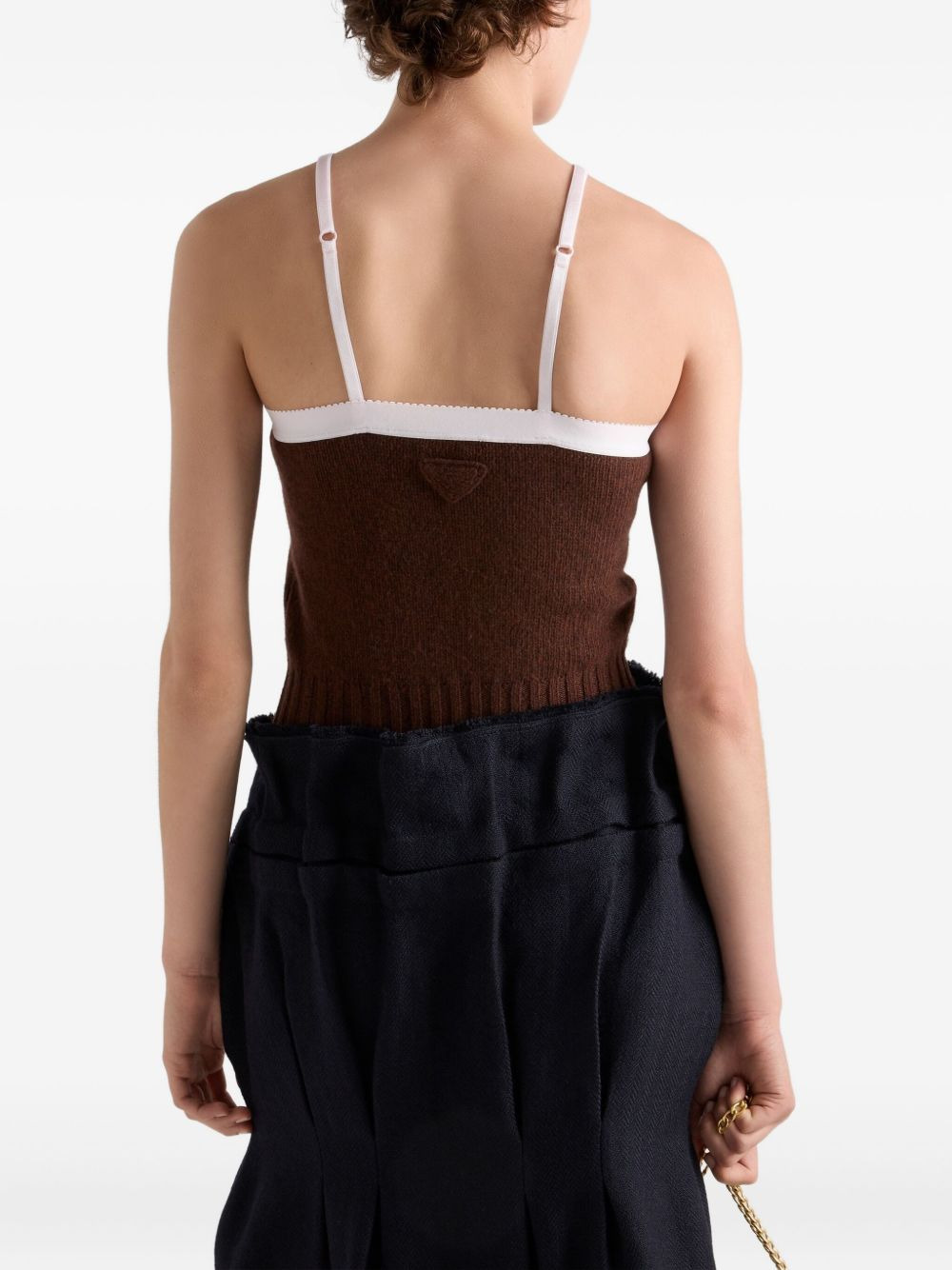 adjustable-straps knitted top - 4
