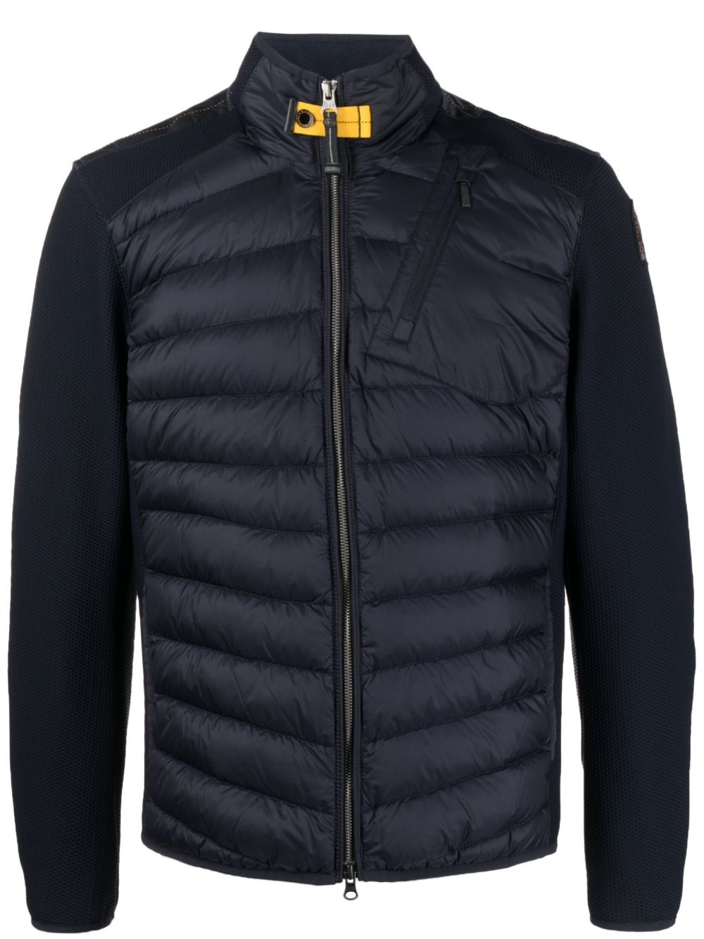 logo-patch padded jacket - 1