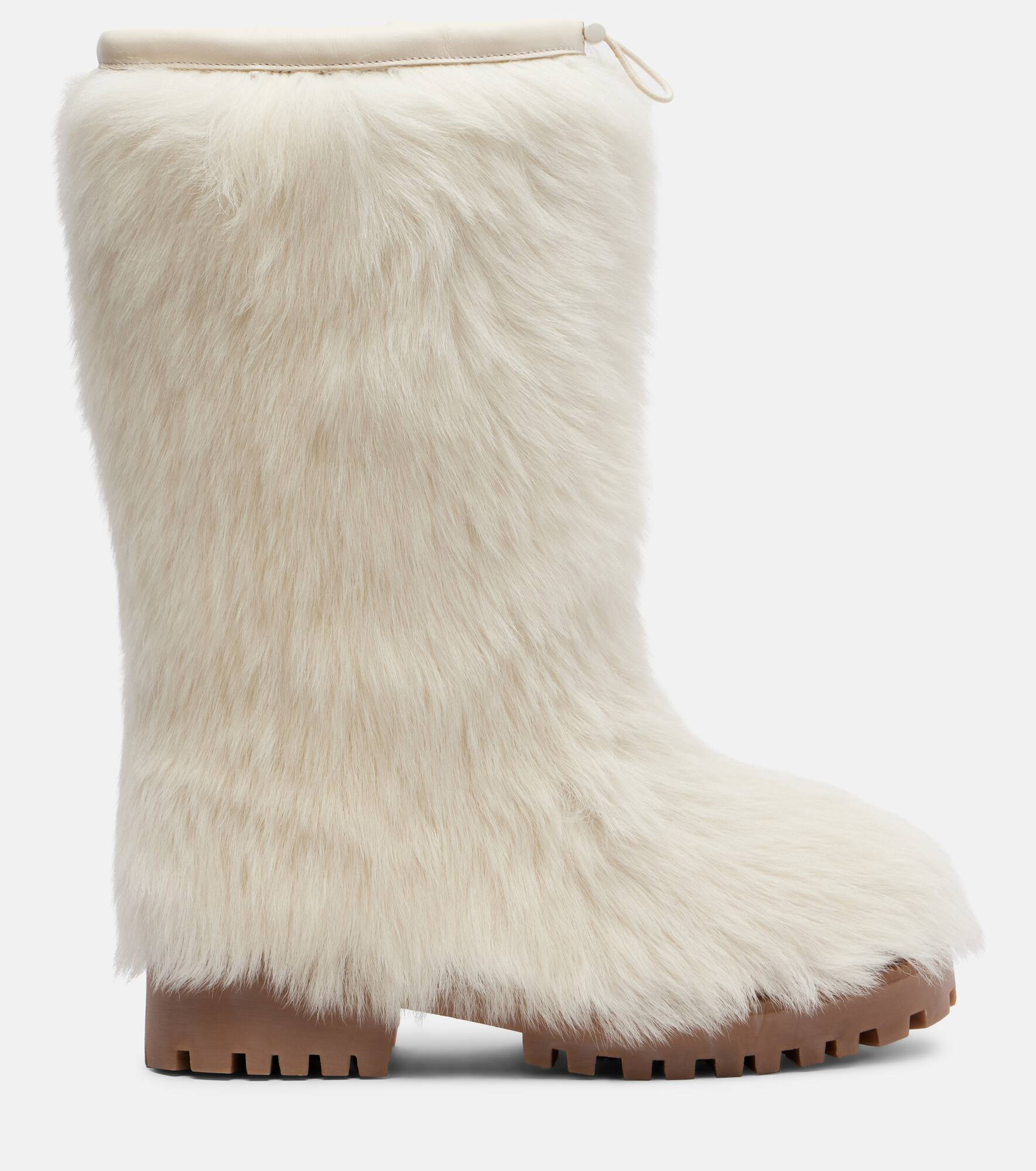 Shearling mid-calf boots - 4