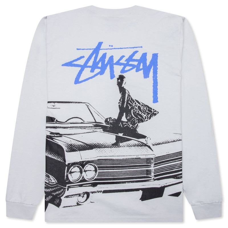 Stüssy BEAT CRAZY L/S TEE - FOG outlook