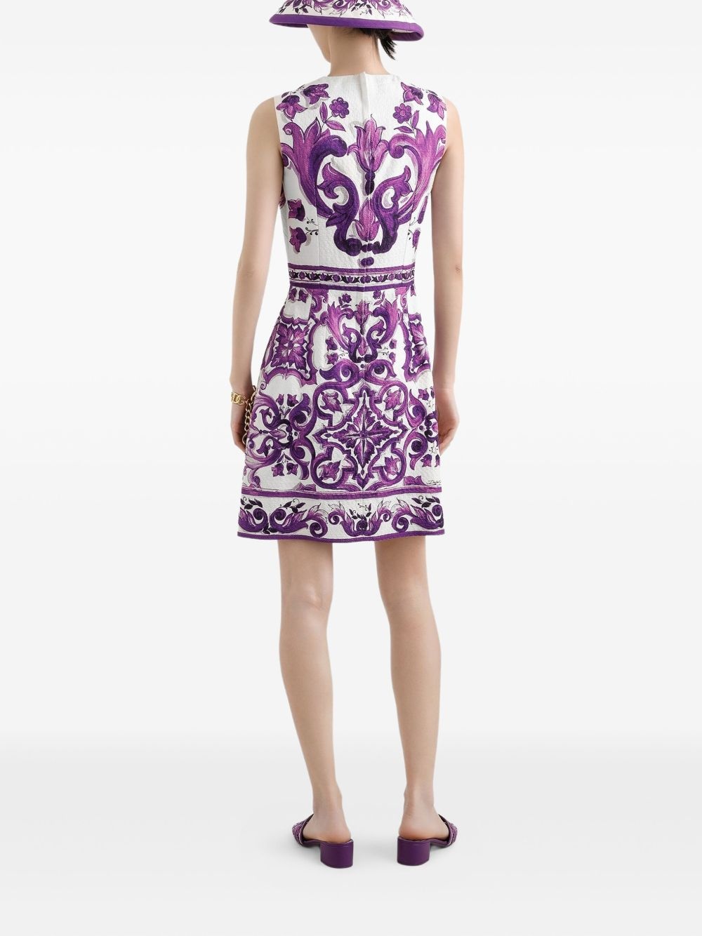 graphic-print dress - 3