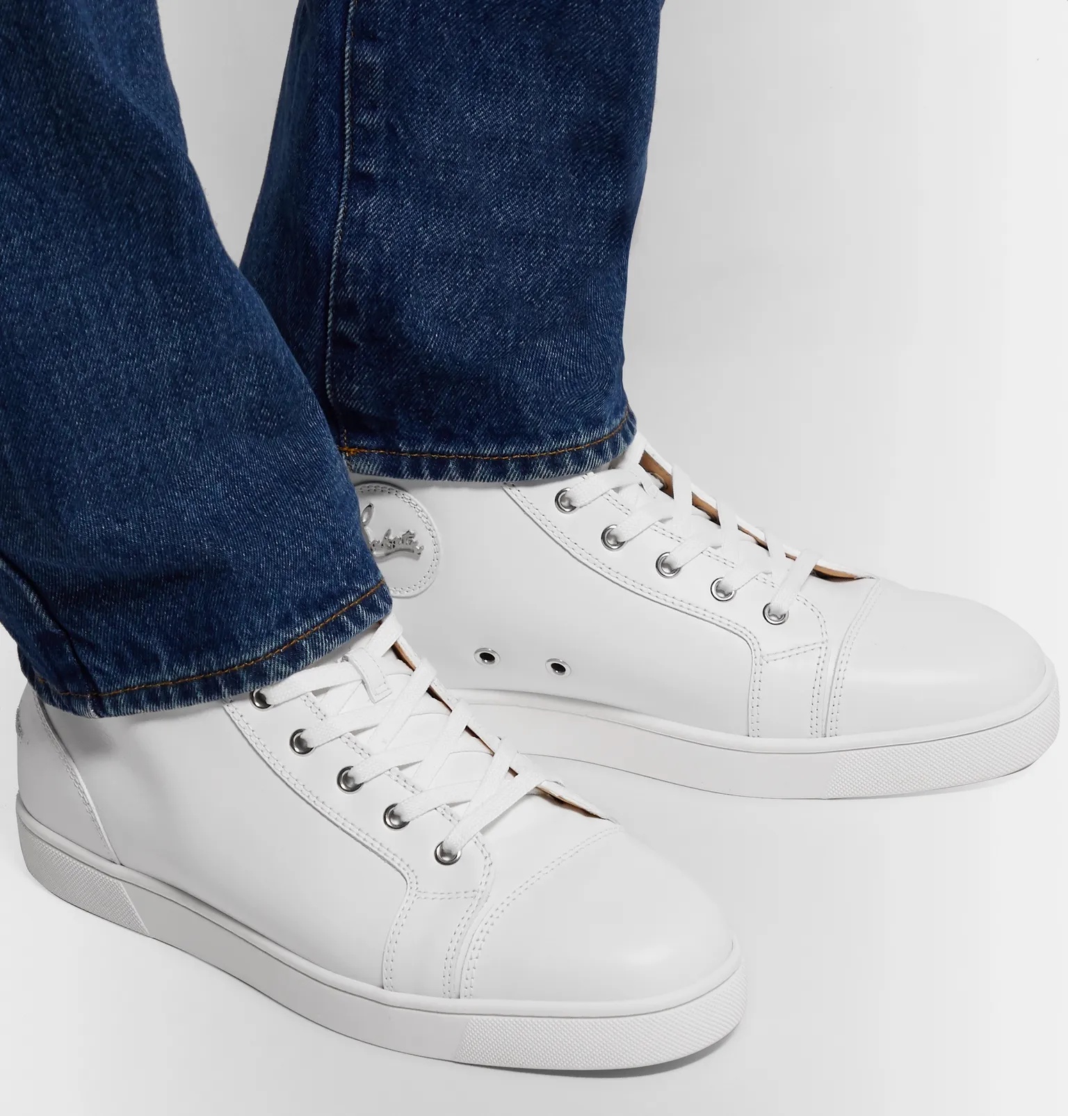 Louis Leather High-Top Sneakers - 12