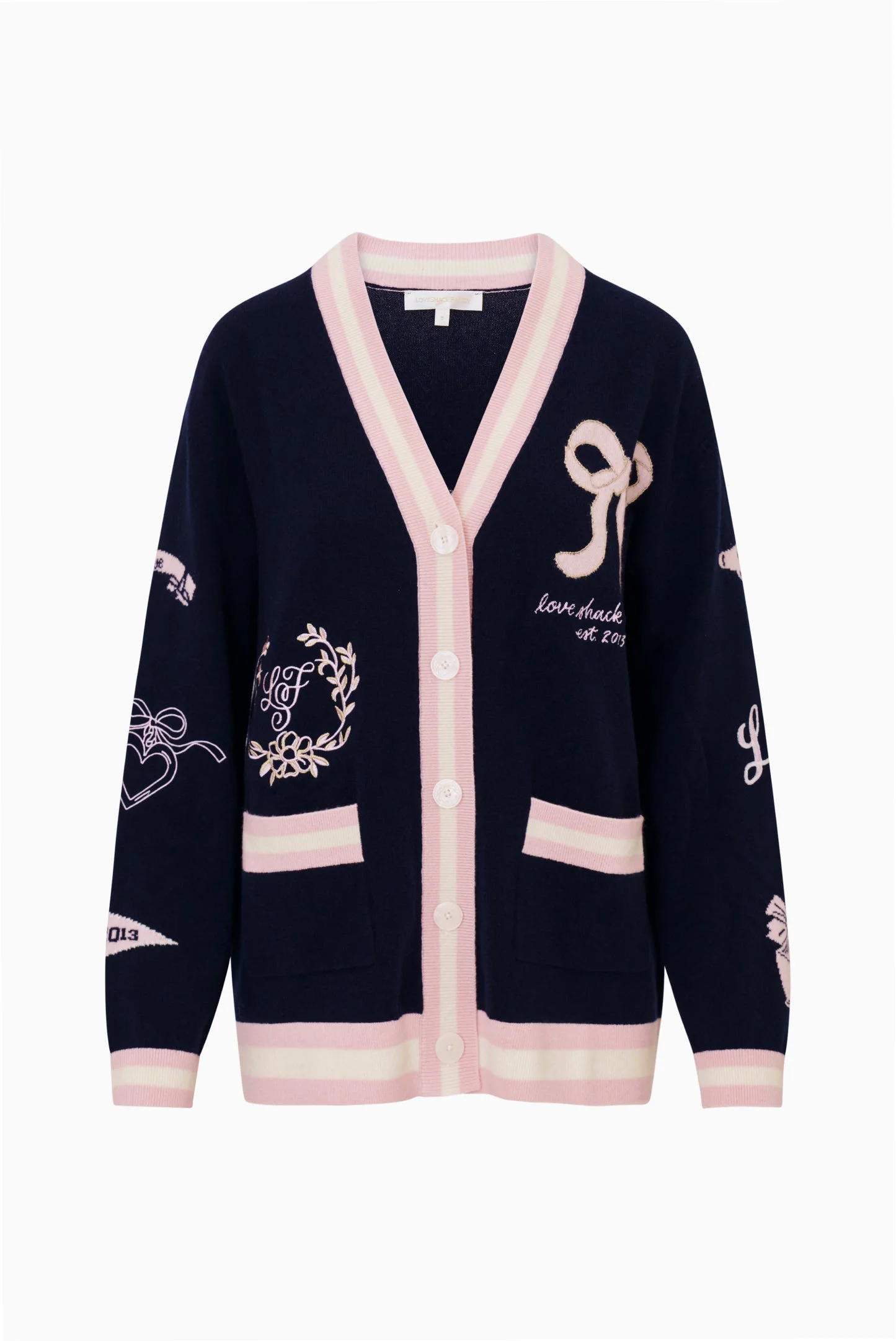 Everdine Wool Varsity Cardigan - 1