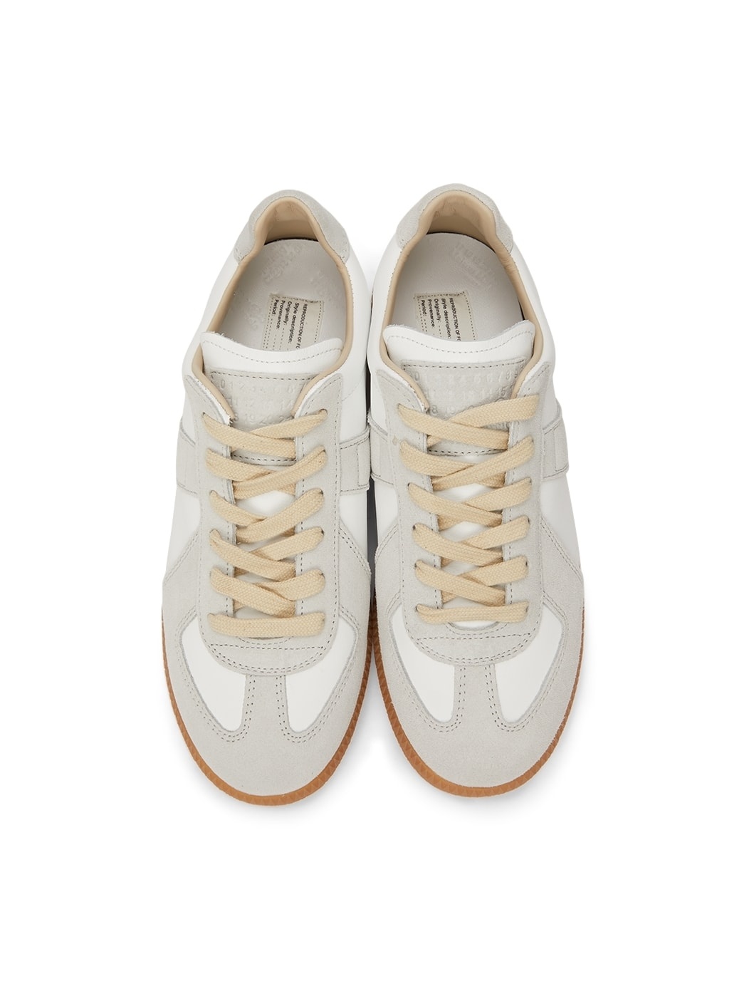 White & Grey Replica Sneakers - 5