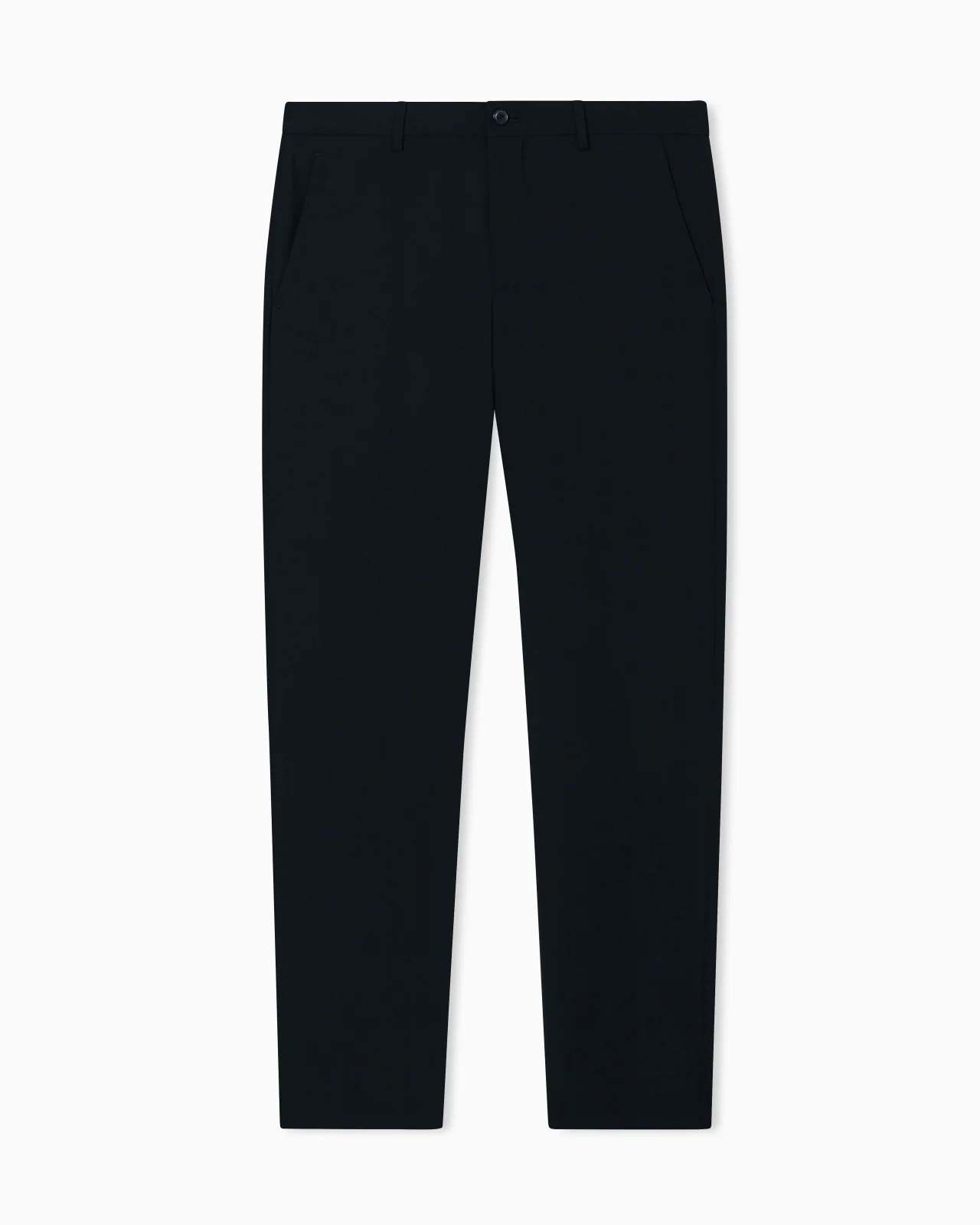 Virgin wool flat-front trousers - 1