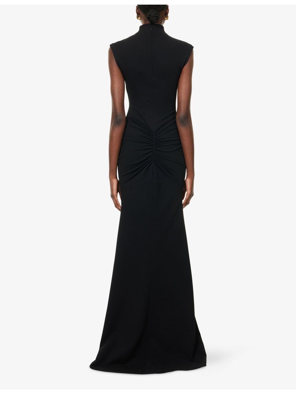 La Robe Alba Cap-Sleeves Stretch-Woven Maxi Dress - 4