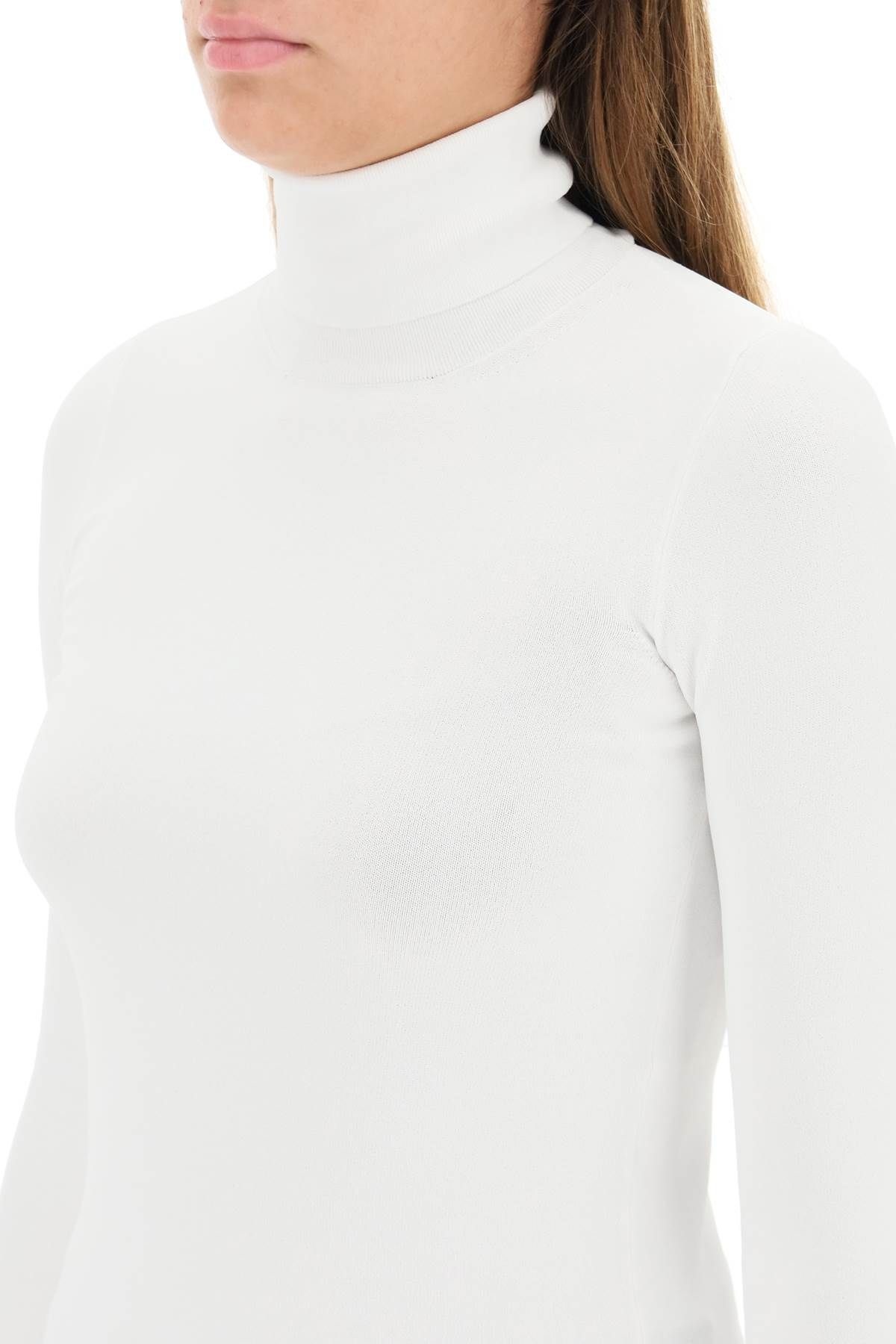 TURTLENECK SWEATER IN COMPACT KNIT - 5