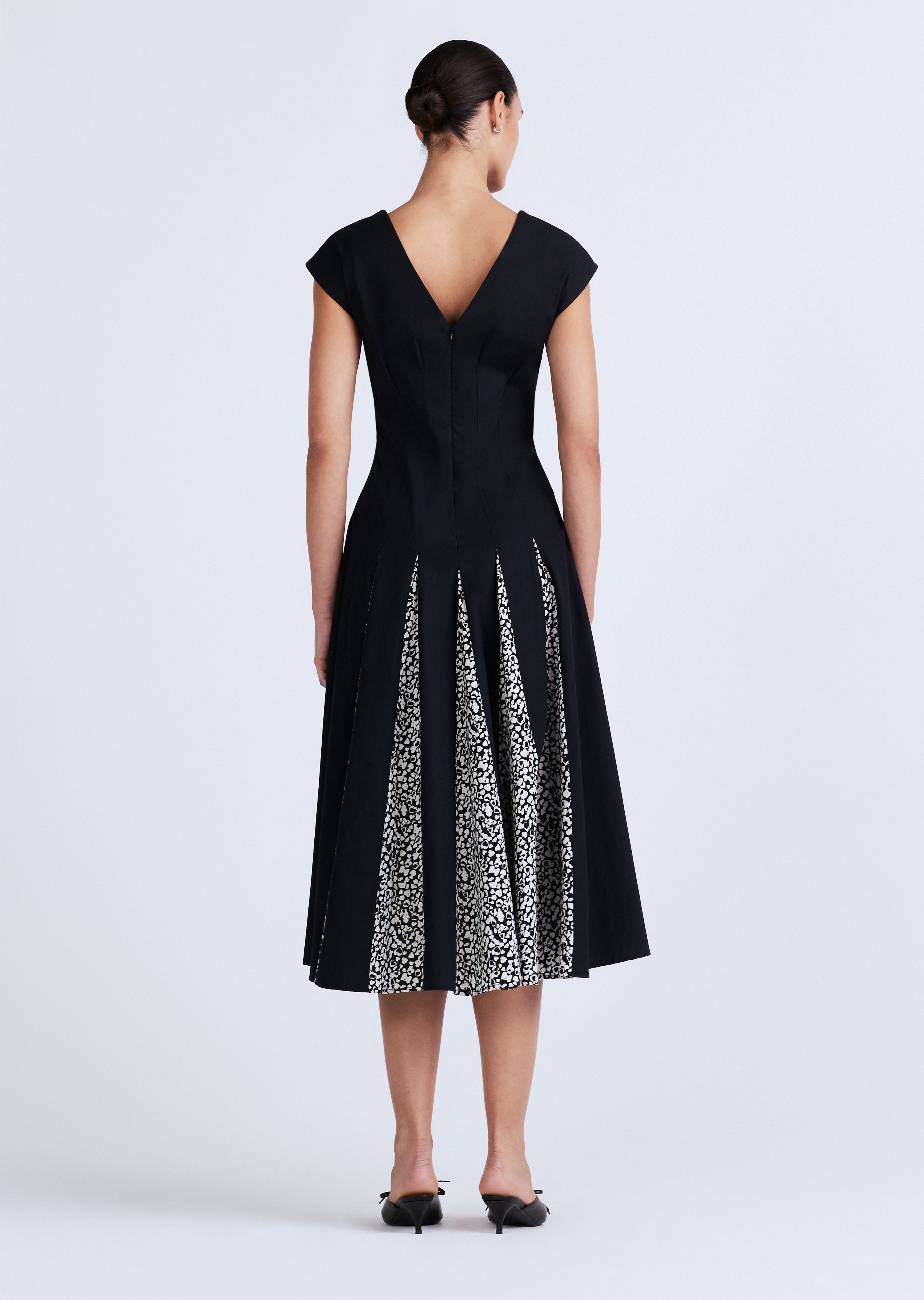 ELLA SLEEVELESS GODET DRESS - 4