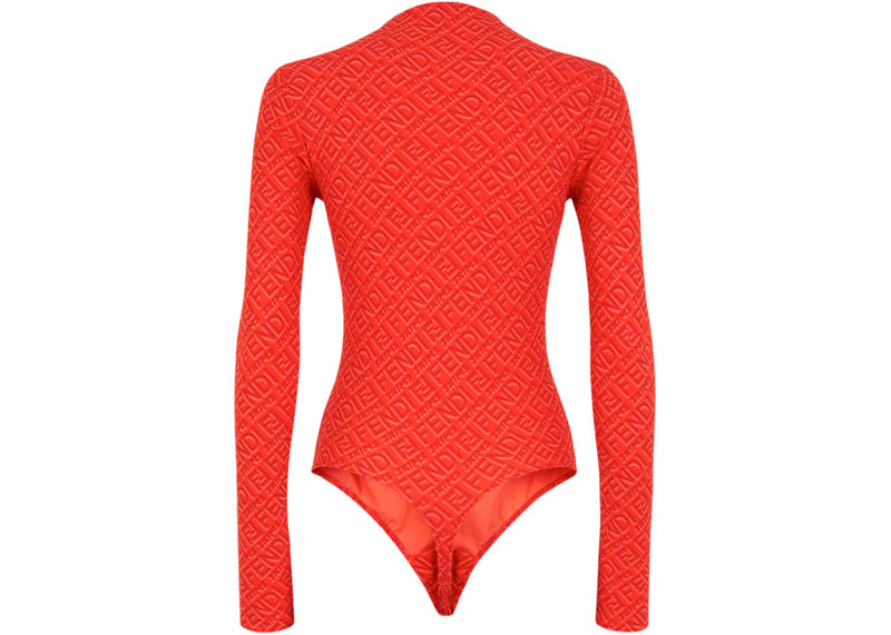 FENDI Fendi x SKIMS Mock Neck Long Sleeve Bodysuit Georgia outlook