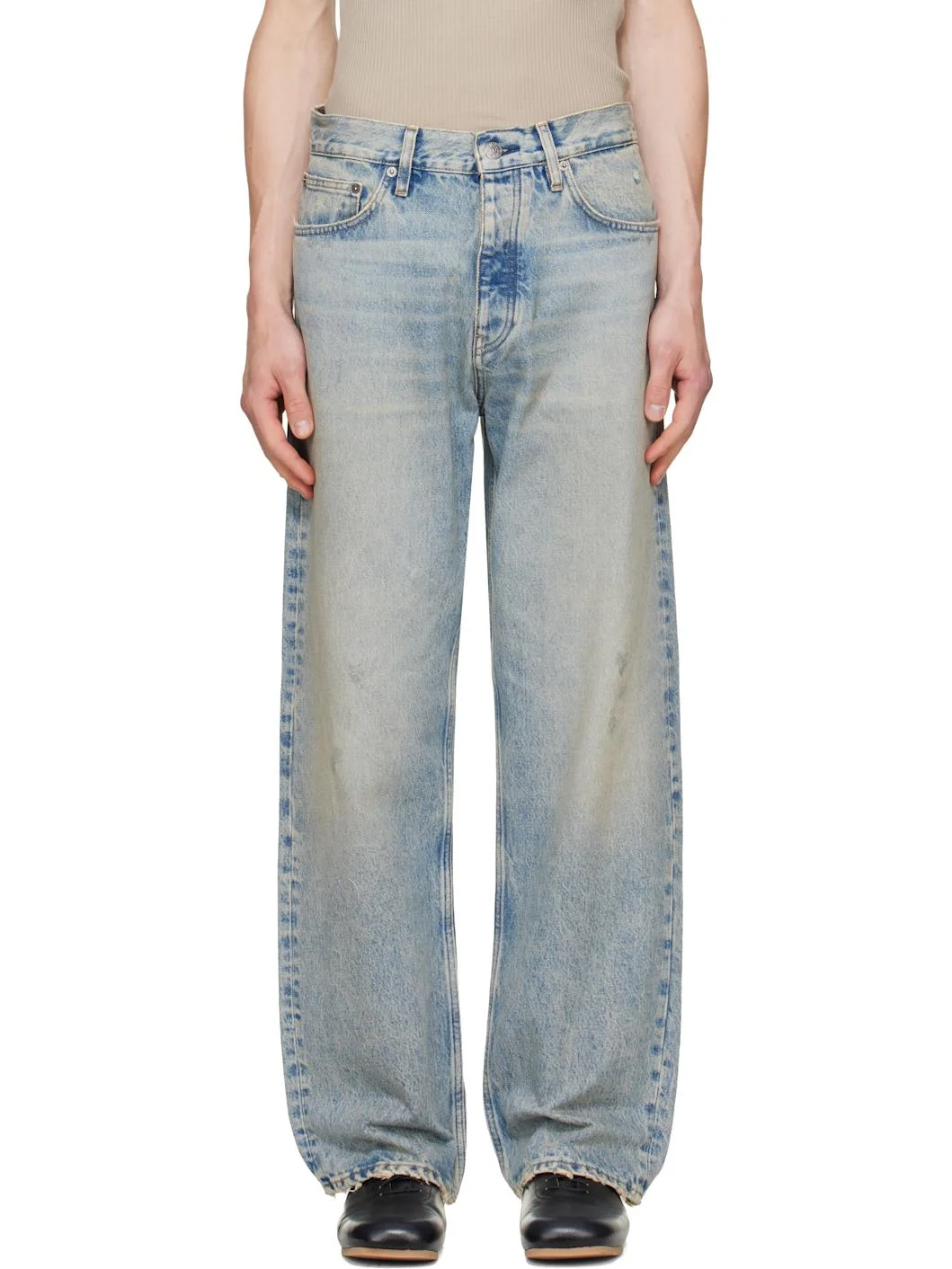 Blue Loose Jeans - 1