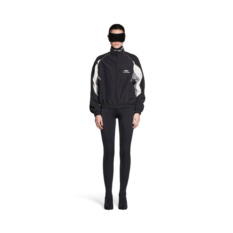 BALENCIAGA 3b Sports Icon Regular Tracksuit Jacket in Black outlook