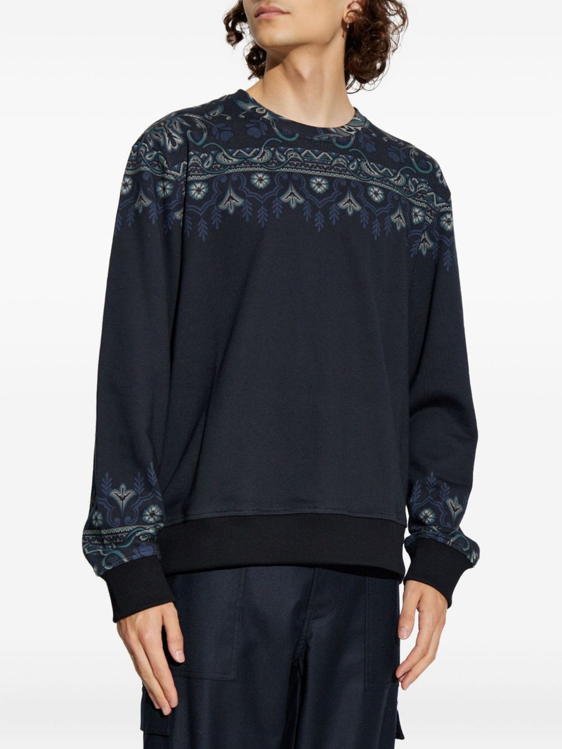 paisley-print crew-neck sweatshirt 3