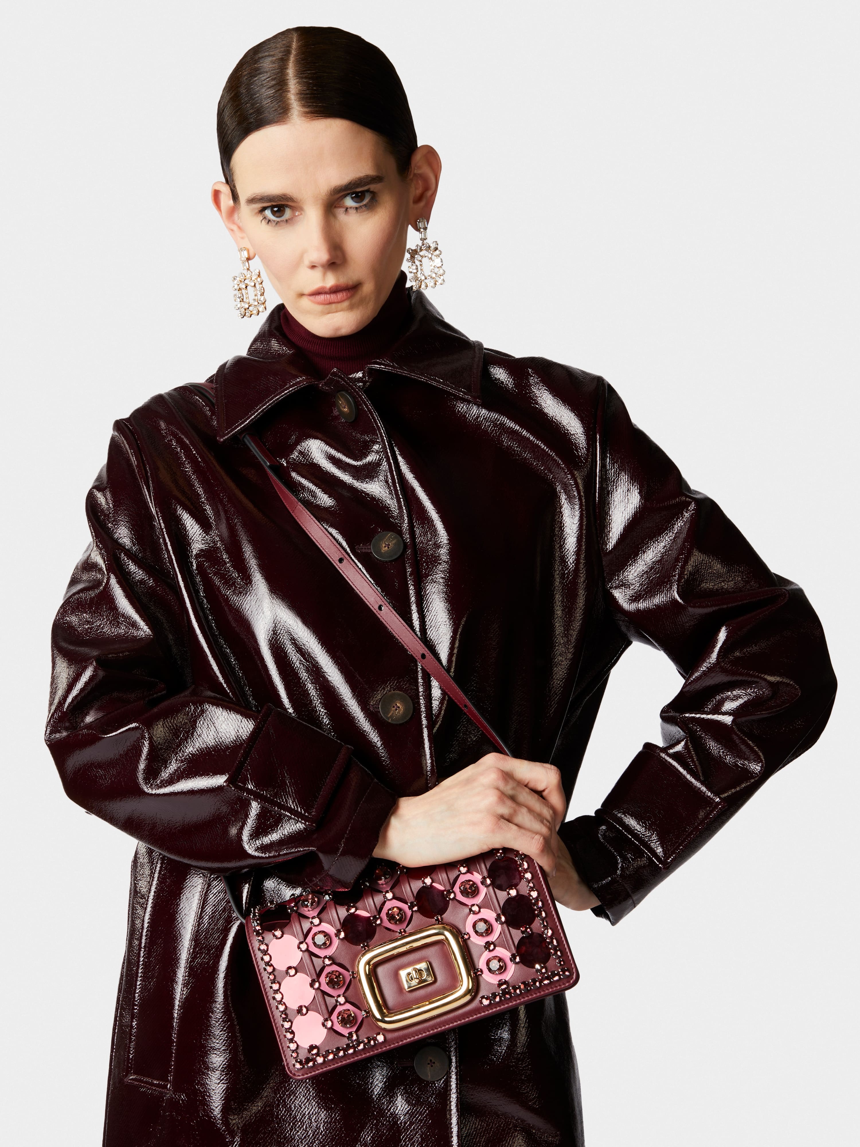 Viv' Choc Disco Mini Bag in Nappa Leather - 9
