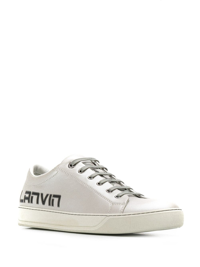 Lanvin logo print low-top sneakers outlook
