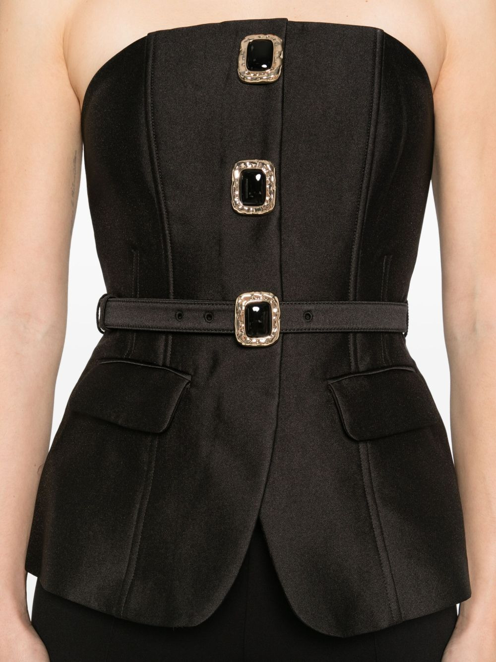 buckle-embellishment jumpsuit - 5