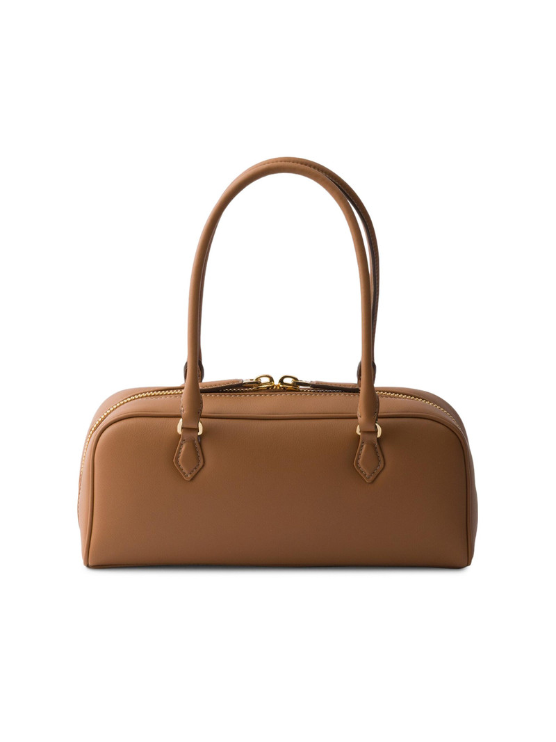 Women's Leather Top-Handle Bag - Brown 3