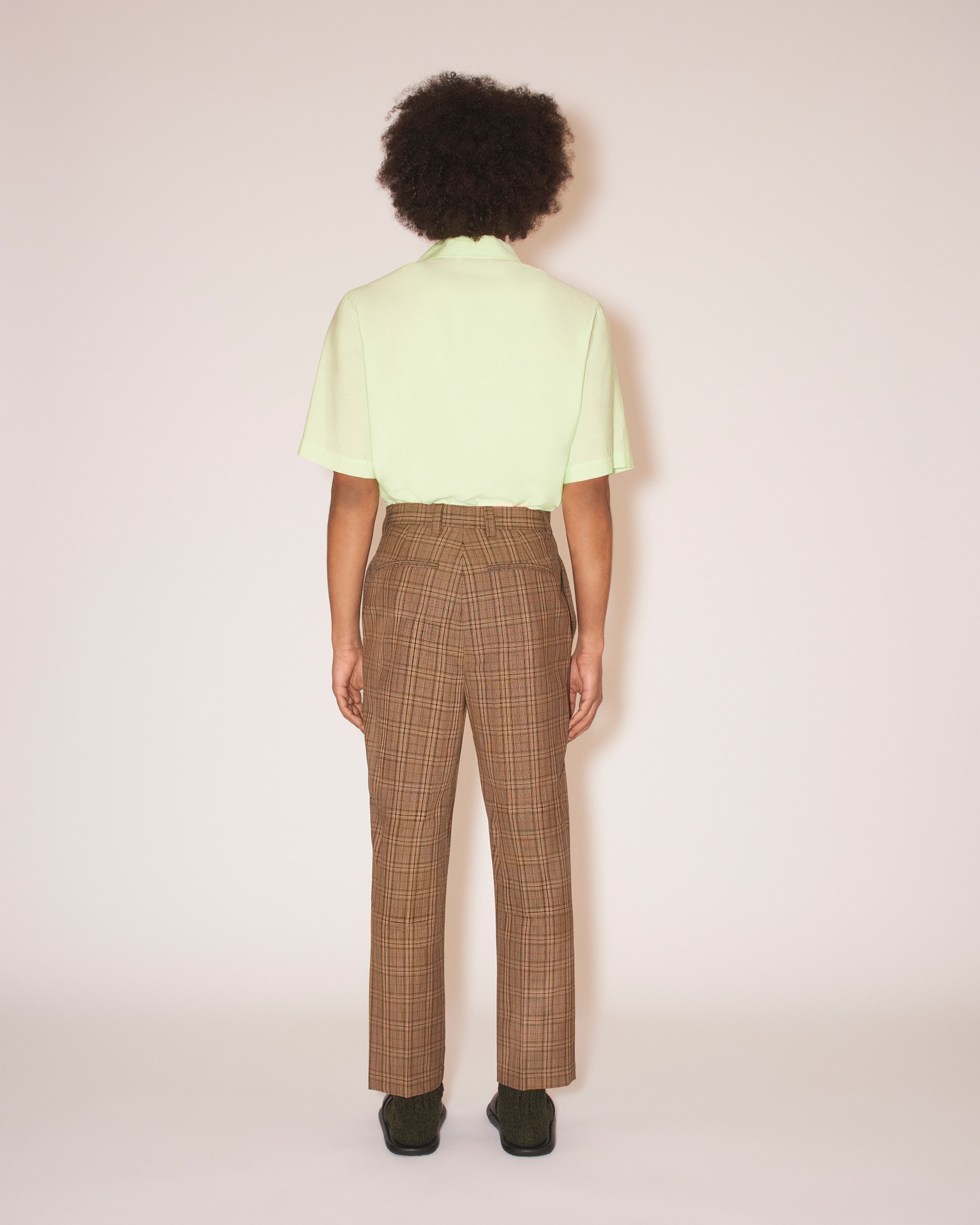 ADAR - Summer suiting slim-leg pants - Camel - 4