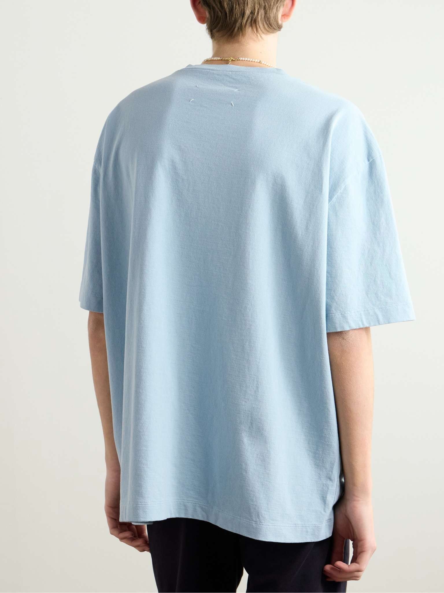 Logo-Embroidered Cotton-Jersey T-Shirt - 3