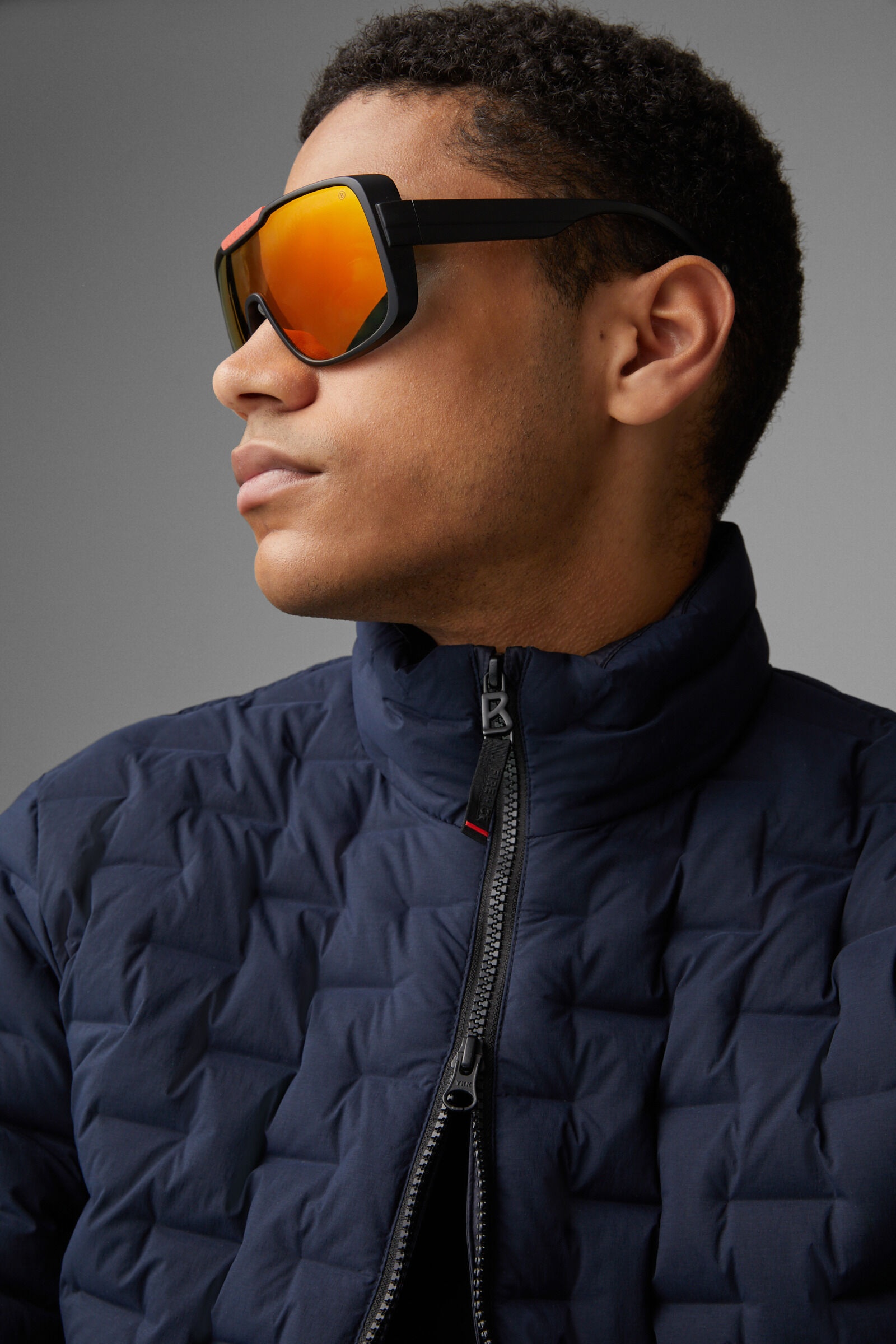 Gray Lightweight down jacket in Dark blue - 5