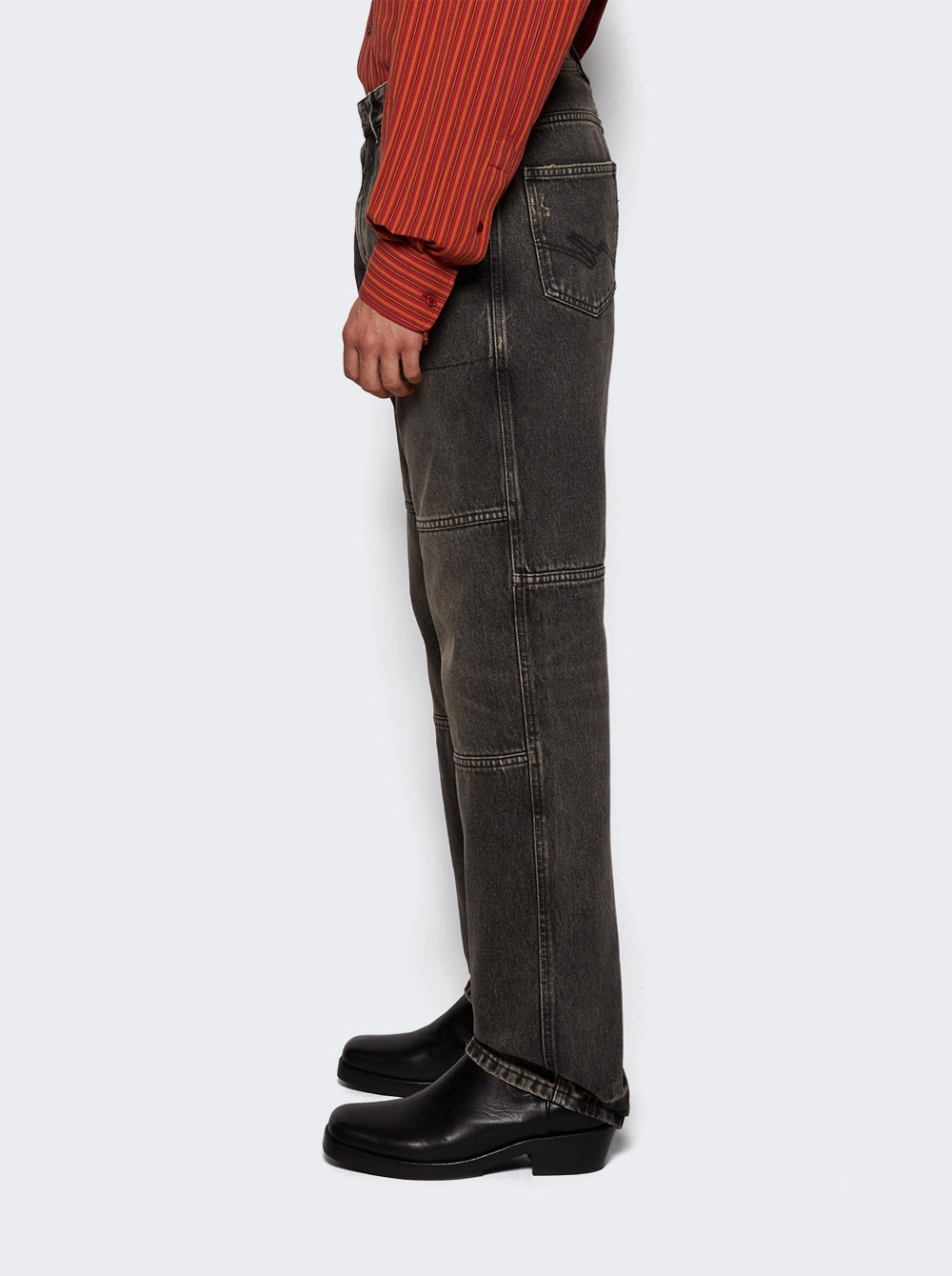 Panelled Jean Black - 3