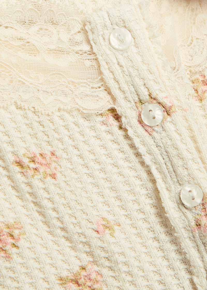 Free People Lets Party Cardi Floral-print Cotton top 5