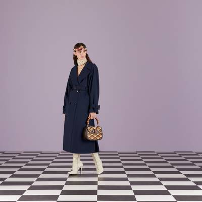 GUCCI Wool comfort trench coat outlook